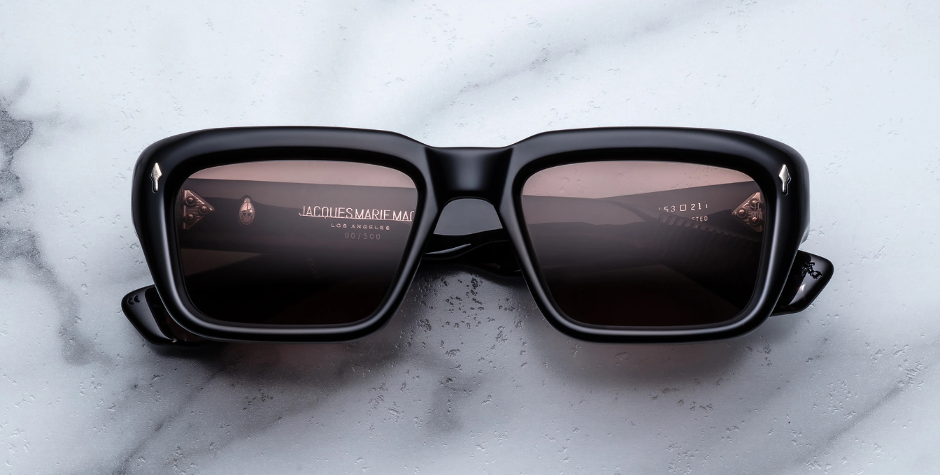 Jacques Marie Mage Walker Willow Sonnenbrille in Schwarz-limitierte, handgefertigte Luxusbrille 