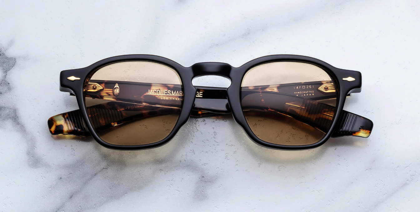 Jacques Marie Mage Zephirin 47 tavern Sonnenbrille in Schwarz - limitierte, handgefertigte Luxusbrille 