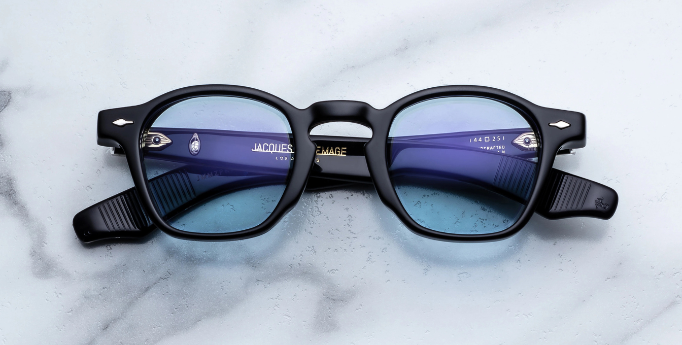 Jacques Marie Mage Zephirin Obscure Sonnenbrille in Schwarz - limitierte, handgefertigte Luxusbrille 
