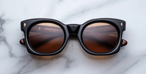 Jacques Marie Mage Elmyr Walnut Sonnenbrille in Braun - limitierte, handgefertigte Luxusbrille 