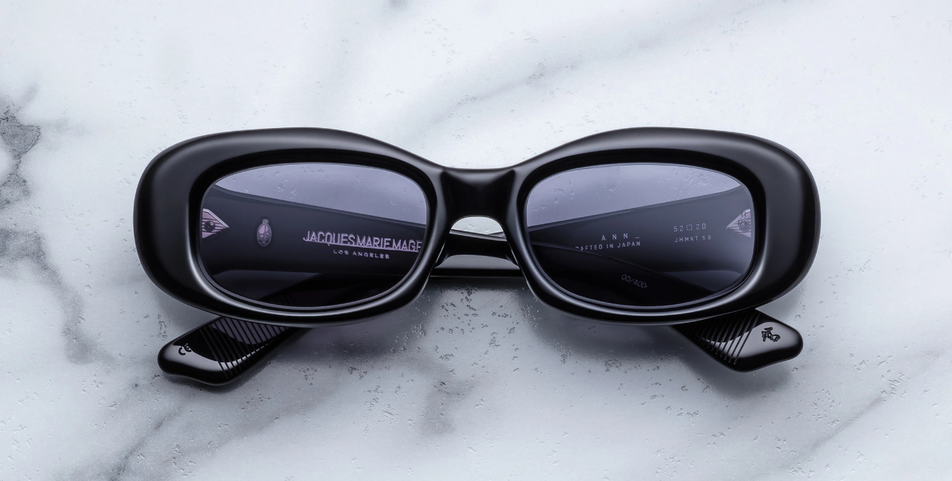 Jacques Marie Mage Ann Sonnenbrille in Raven - limitierte, handgefertigte Luxusbrille 