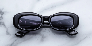Jacques Marie Mage Ann Sonnenbrille in Raven - limitierte, handgefertigte Luxusbrille 
