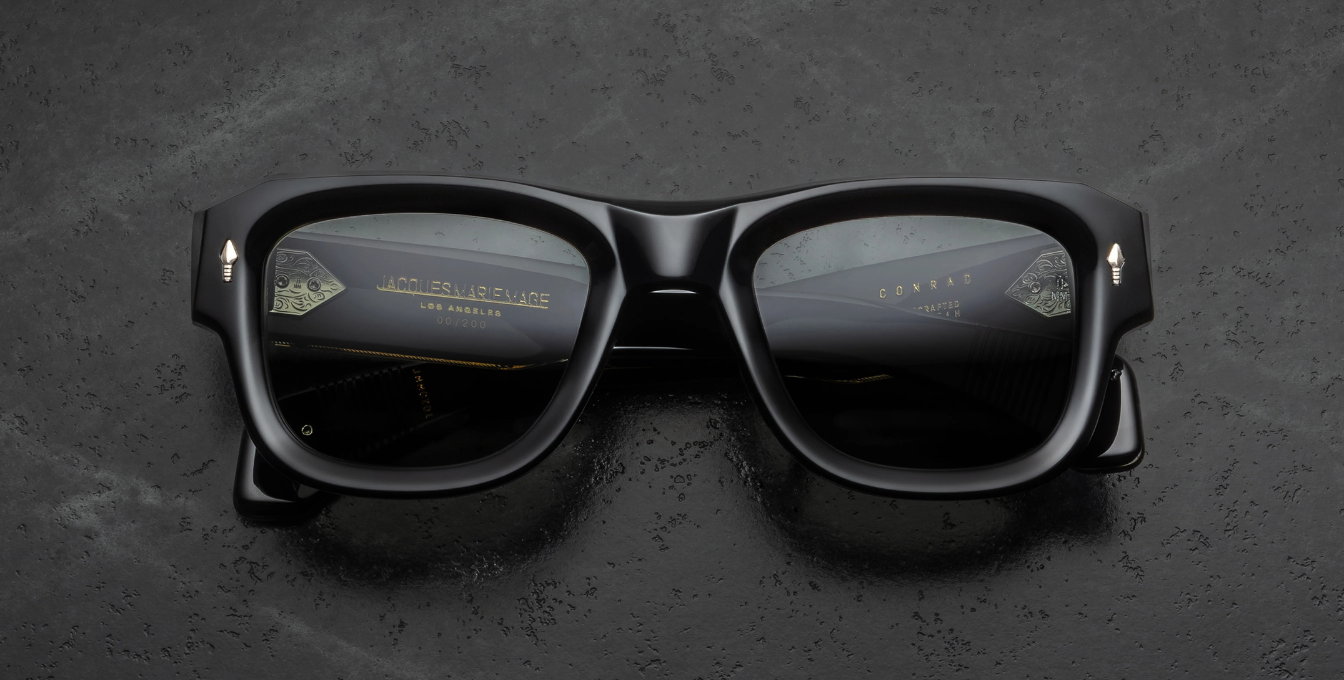 Jacques Marie Mage Last Frontier Conrad Sonnenbrille in Schwarz - limitierte, handgefertigte Luxusbrille