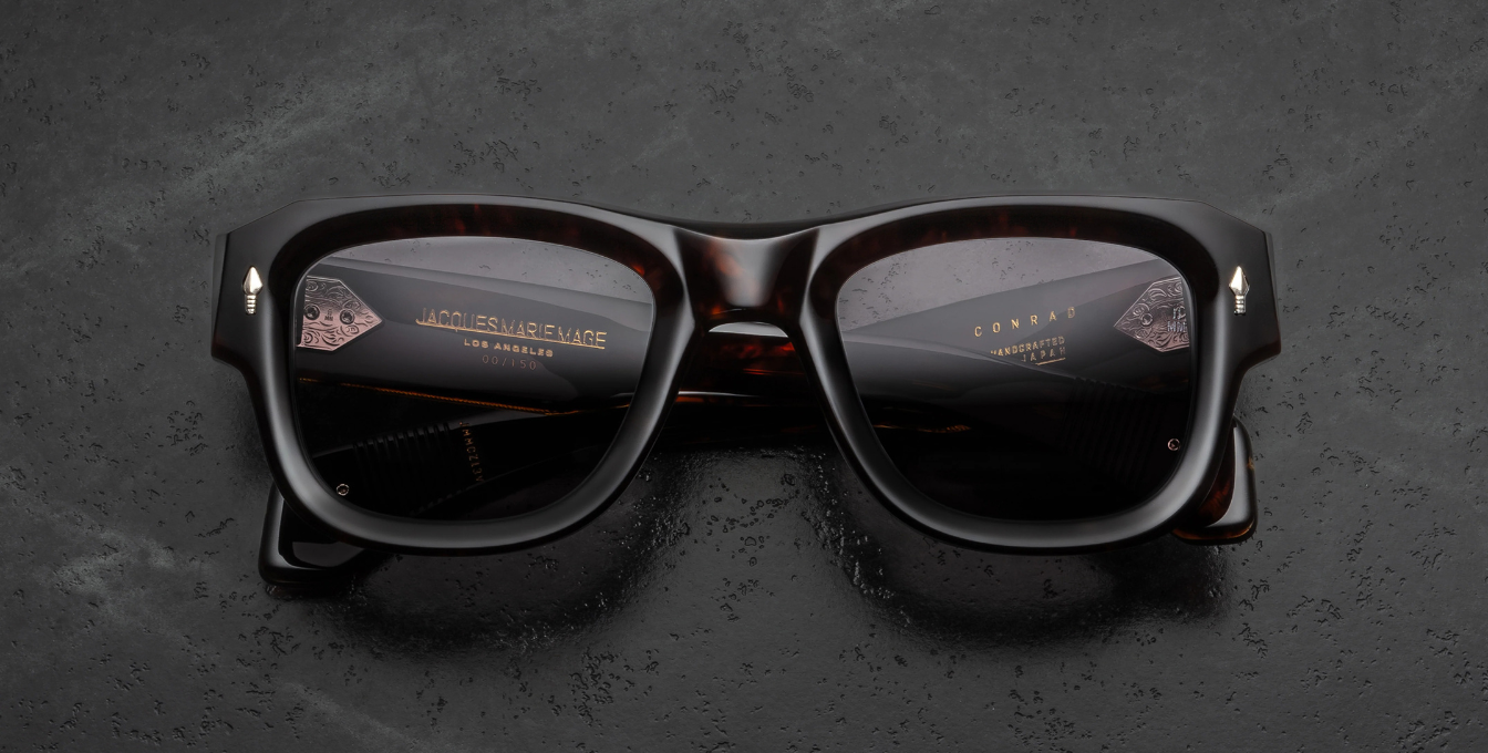 Jacques Marie Mage Last Frontier Conrad Sonnenbrille in Braun - limitierte, handgefertigte Luxusbrille