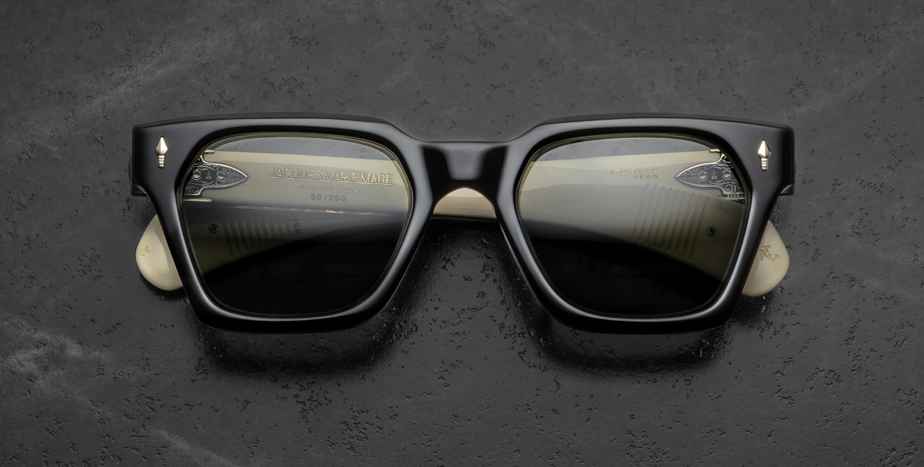 Jacques Marie Mage Last Frontier Sterett | Smoke | In-Store only Sonnenbrille in Rot und  Schwarz - limitierte, handgefertigte Luxusbrille