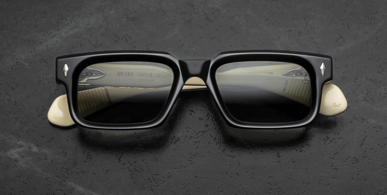 Jacques Marie Mage Last Frontier Belvedere | Smoke | In-Store only Sonnenbrille in Schwarz - limitierte, handgefertigte Luxusbrille