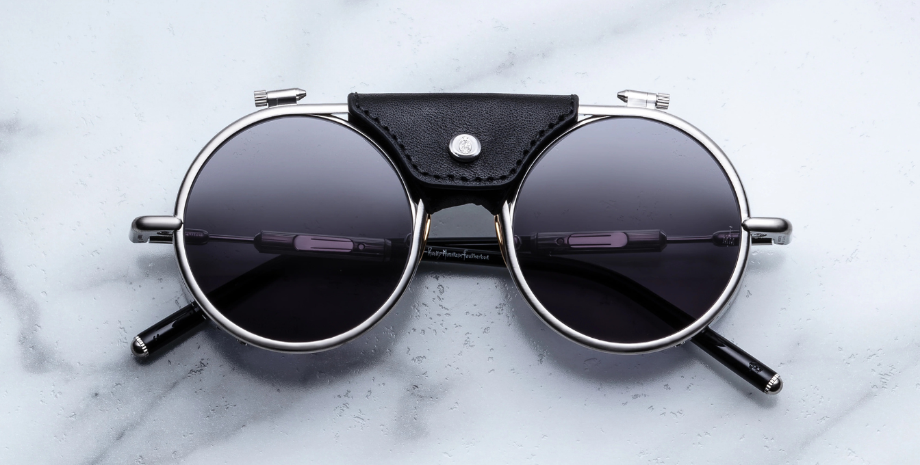 Jacques Marie Mage Sonnenbrille in Glacier in Silver - limitierte, handgefertigte Luxusbrille 
