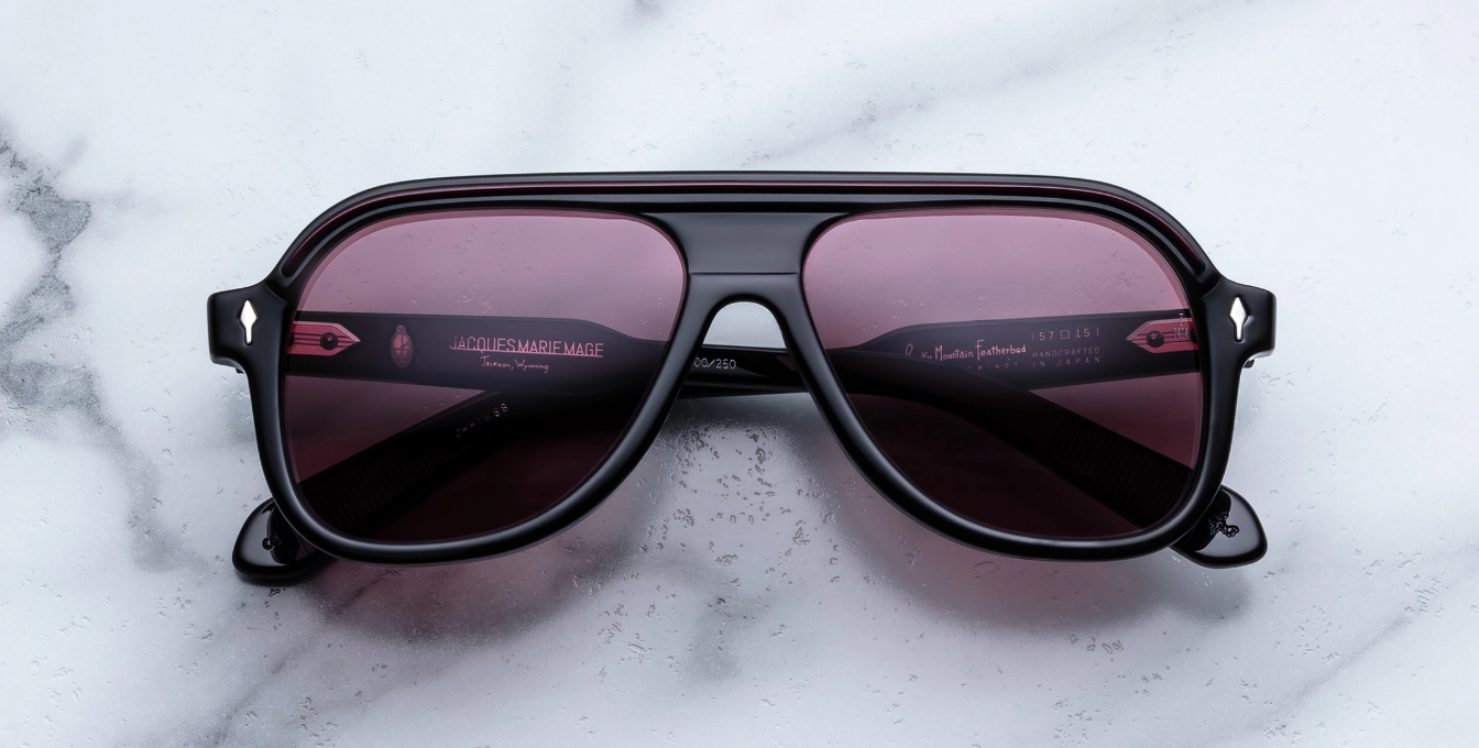 Jacques Marie Mage Sonnenbrille in Teewinot in Black - limitierte, handgefertigte Luxusbrille 