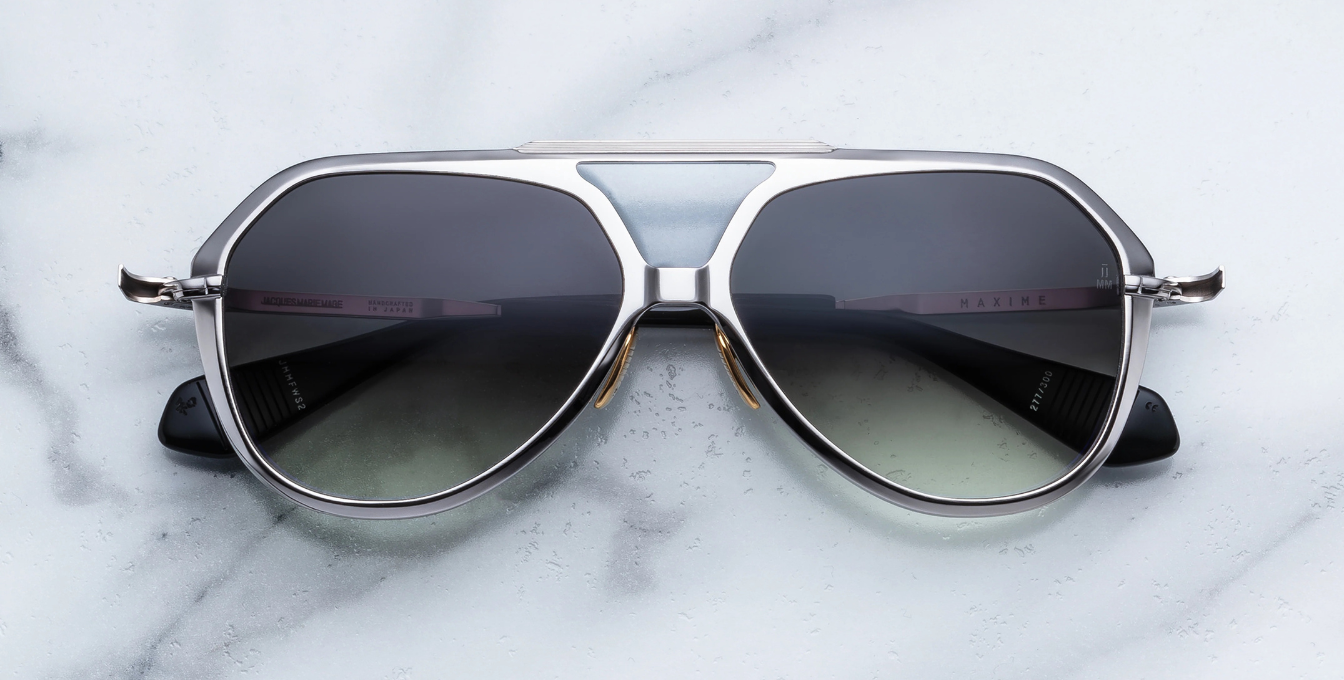Jacques Marie Mage Maxime Harlem – aviator limitierte Luxussonnenbrille, handgefertigt in Japan