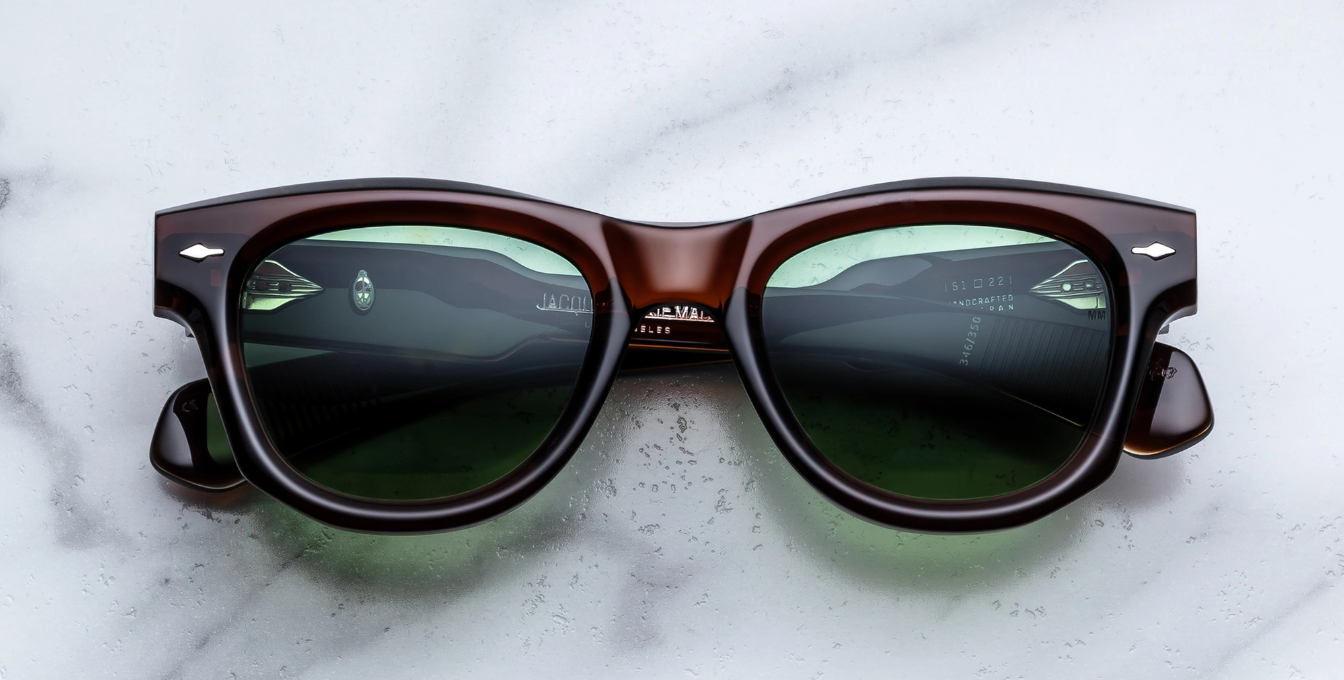 Jacques Marie Mage - Muhammed Ali Kollektion - Kinshansa Zoltar Sonnenbrille in Braun - limitierte, handgefertigte Luxusbrille aus Japan