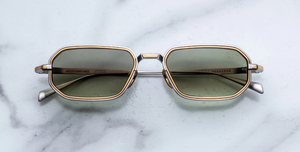 Jacques Marie Mage Squadron Silver Sonnenbrille in Silber - limitierte, handgefertigte Luxusbrille
