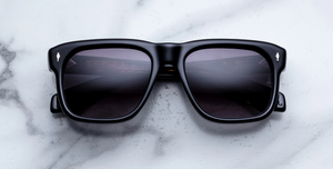 Jacques Marie Mage Yves Noir 11 Sonnenbrille in Schwarz - limitierte, handgefertigte Luxusbrille in Eckig