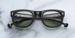 Jacques Marie Mage Amilcar Borneo Sonnenbrille in Schwarz - limitierte, handgefertigte Luxusbrille mit runder Form