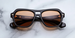 Jacques Marie Mage Tamerlis Walnut - Luxus-Sonnenbrille handgefertigt in Japan mit braunem Rahmen und braunen Gläsern 