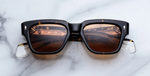 Jacques Marie Mage Fellini Tokyo Sonnenbrille in Braun - limitierte, handgefertigte Luxusbrille 