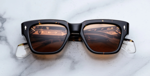 Jacques Marie Mage Fellini Tokyo Sonnenbrille in Braun - limitierte, handgefertigte Luxusbrille 