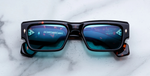 Jacques Marie Mage Engel | Aegen Sonnenbrille in Braun - limitierte, handgefertigte Luxusbrille aus Japan