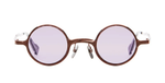Runde Kuboraum Z17 BZ Sonnenbrille in Bronze - handgefertigte Metall Luxusbrille