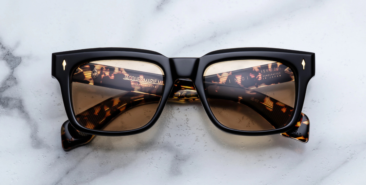 Eckige Jacques Marie Mage Torino Lescot - Luxussonnenbrille, handgemacht in Japan
