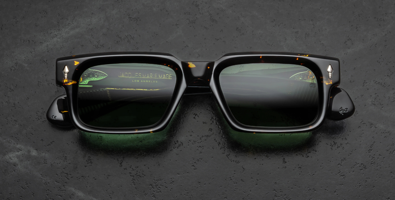 Jacques Marie Mage Last Frontier Belvedere | Castor | In-Store only Sonnenbrille in Schwarz - limitierte, handgefertigte Luxusbrille