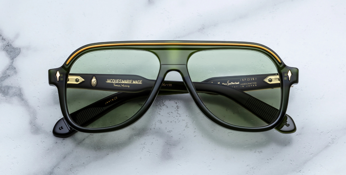 Jacques Marie Mage Sonnenbrille in Teewinot in Rover - limitierte, handgefertigte Luxusbrille 