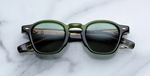 Runde Jacques Marie Mage Zephirin Kombu Sonnenbrille in Grün - limitierte, handgefertigte Luxusbrille aus Japan