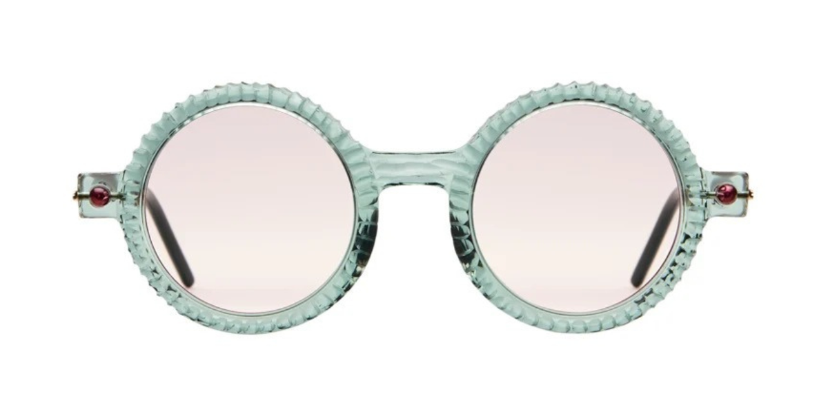 Runde Kuboraum P1  LIC CS Luxussonnenbrille entworfen in Berlin handgefertigt in Italien