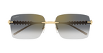 サングラス Cartier SS25 Cartier - CT0545S - 003 (CT0545S 003) Cartier CT0549S Sunglasses 003 Shiny Silver - eye-oo.com