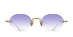 Front Cartier sunglasses in gold/blue