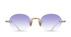 Front Cartier sunglasses in gold/blue