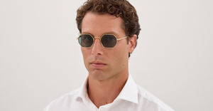 Cartier CT0627S | 003 Luxussonnebrille in Gold mit grünen Gläsern, hergestellt in Japan in Hexagon