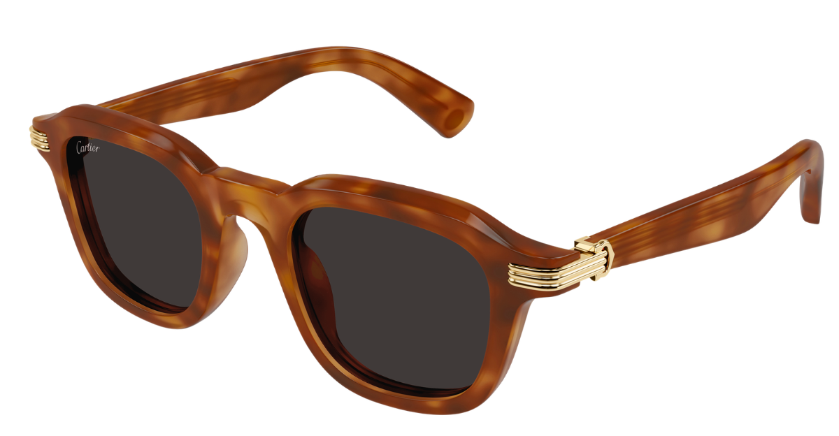 Cartier CT0536S 006 Sonnenbrille in Braun - in Italien hergestellte Luxusbrille