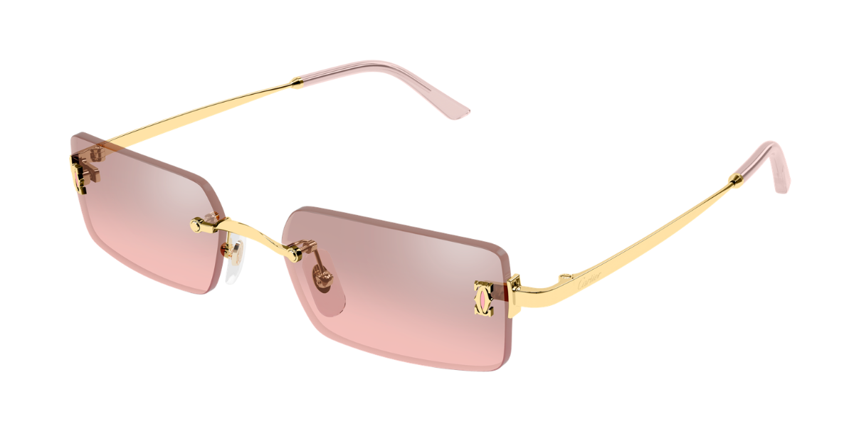 Cartier CT0672S | C de Cartier | 004 - Luxussonnenbrille hergestellt in Frankreich in Gold 