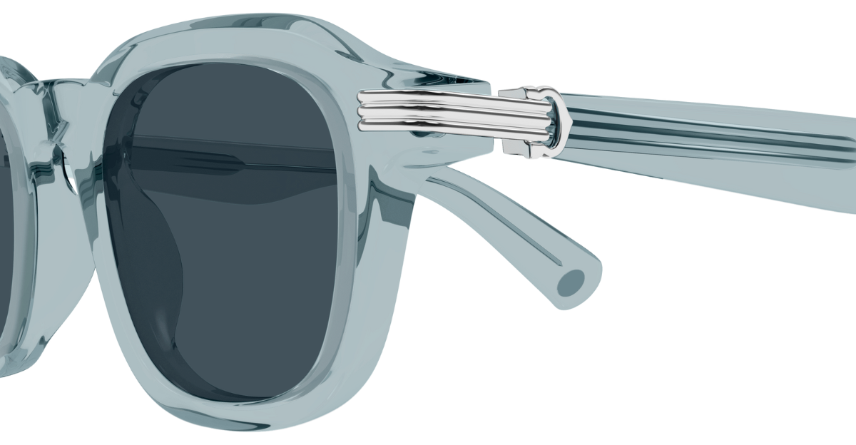 Cartier CT0536S | 004 runde Sonnenbrille mit blauem Rahmen und blauen Gläsern