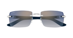 Cartier CT0579S 008 Rahmenlose Luxus-Sonnebrille in Gold mit grauen Gläsern