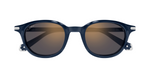 Cartier CT0584S 003 Rahmenlose Luxus-Sonnebrille in Blau mit grünen Gläsern