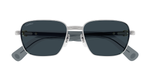 Cartier CT0538S 003 Rahmenlose Luxus-Sonnebrille in Silber mit grauen verspiegelten Gläsern