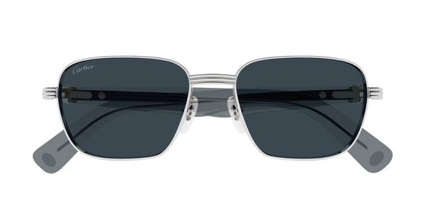 Cartier CT0538S 008 Luxury frameless sunglasses in silver with