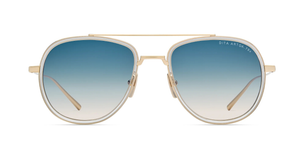 DITA Artoa.79x A-01 | White Gold - Crystal Clear Luxussonnenbrille in Gold mit rosa-blauen Gläsern