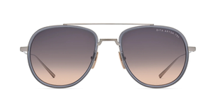 DITA Black Palladium - Morning Fog A-02 Luxussonnenbrille in Silber mit grauen Gläsern