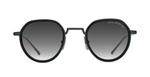 DITA Artoa.82x | Black Iron - Ink Swirl - Antique Silver Luxussonnenbrille in Grau mit grauen Gläsern