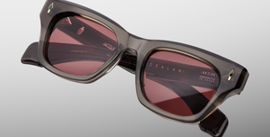 Jacques Marie Mage Dealan Mauvais Sang Sonnenbrille in Grau - limitierte, handgefertigte Luxusbrille 