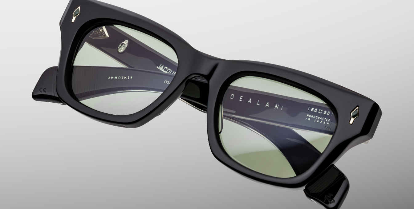 Jacques Marie Mage Dealan Cabaret Vert Sonnenbrille in Schwarz - limitierte, handgefertigte Luxusbrille 