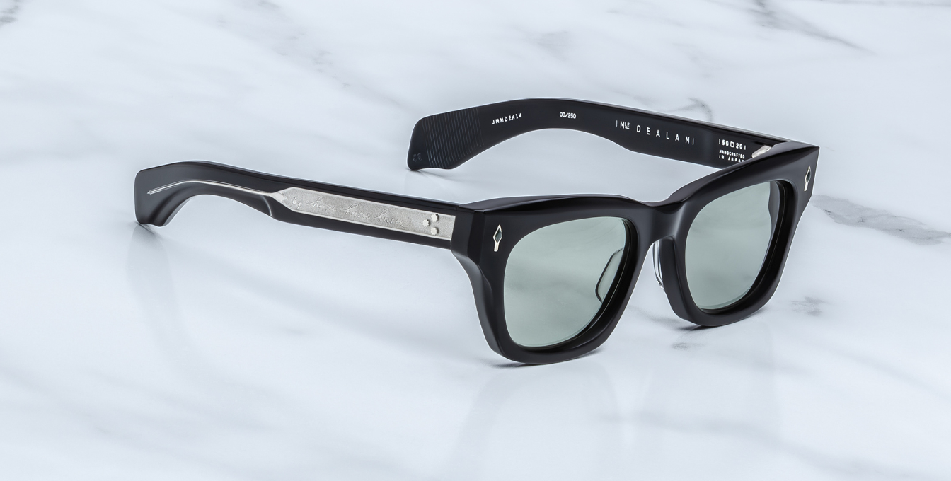 Jacques Marie Mage Dealan Cabaret Vert Sonnenbrille in Schwarz - limitierte, handgefertigte Luxusbrille 