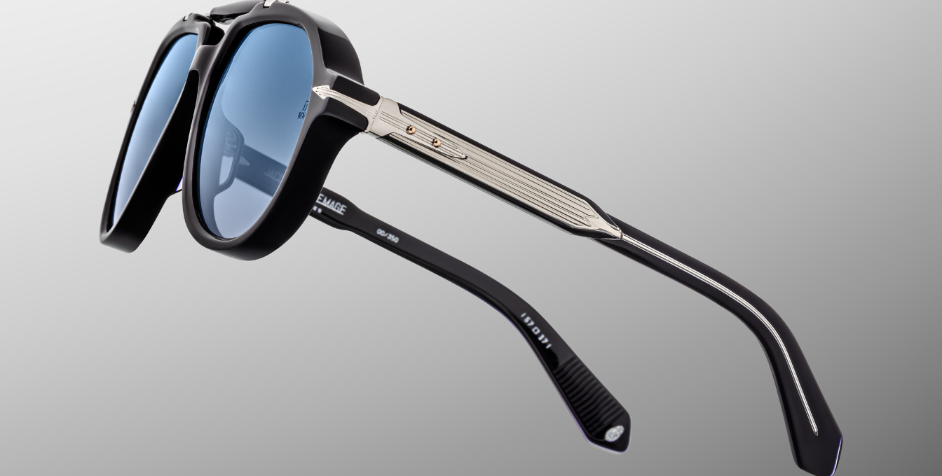 Jacques Marie Mage 1991 Regal Sonnenbrille in Schwarz- limitierte, handgefertigte Luxusbrille 