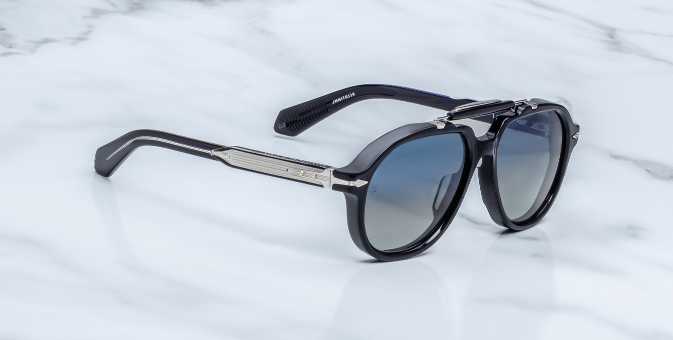 Jacques Marie Mage 1991 Regal Sonnenbrille in Schwarz- limitierte, handgefertigte Luxusbrille 