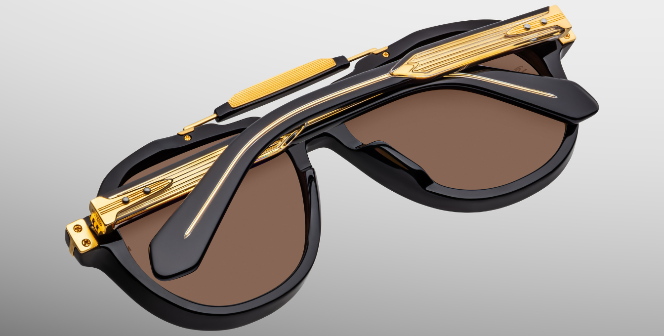 Jacques Marie Mage 1991 Eclipse 2 Sonnenbrille in Schwarz- limitierte, handgefertigte Luxusbrille 