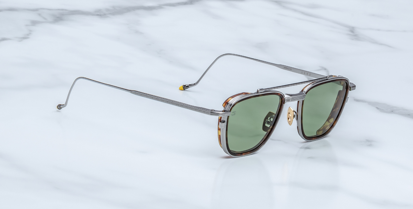 Jacques Marie Mage 1992 Antique Silver Sonnenbrille in Silber - limitierte, handgefertigte Luxusbrille 