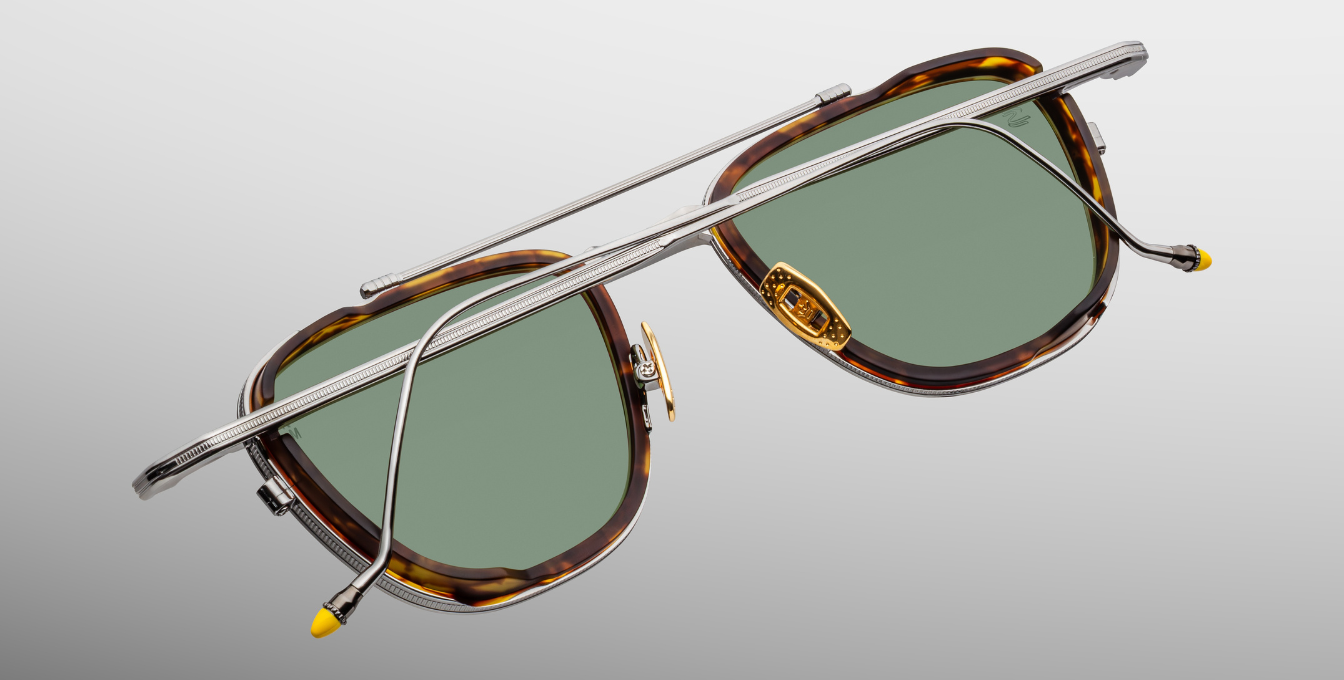 Jacques Marie Mage 1992 Antique Silver Sonnenbrille in Silber - limitierte, handgefertigte Luxusbrille 