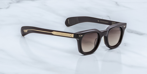 JMM Vendome EPOXY II Ganache - Luxussonnenbrille in Dunkelbraun und braunen Gläsern in limitierter Auflage